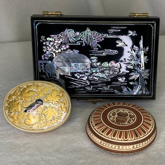 Jewelry / Trinket Boxes for Bird Lovers - Set of 3 - Picture 3 of 16